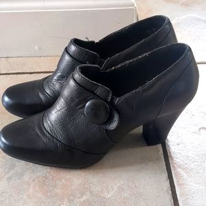 Clarks leather high heels